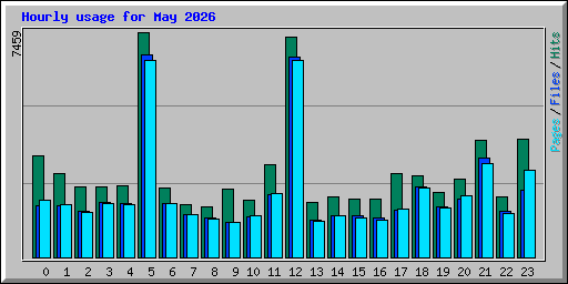 Hourly usage for May 2026