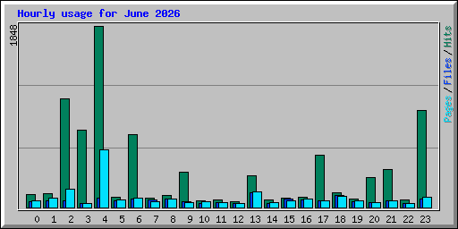 Hourly usage for June 2026