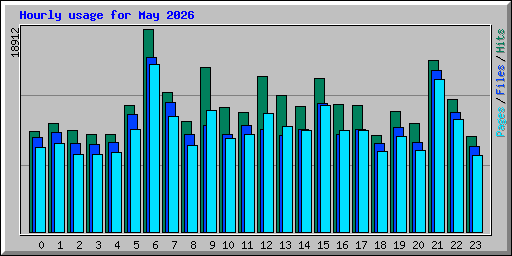 Hourly usage for May 2026