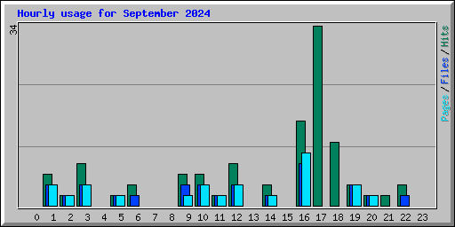 Hourly usage for September 2024